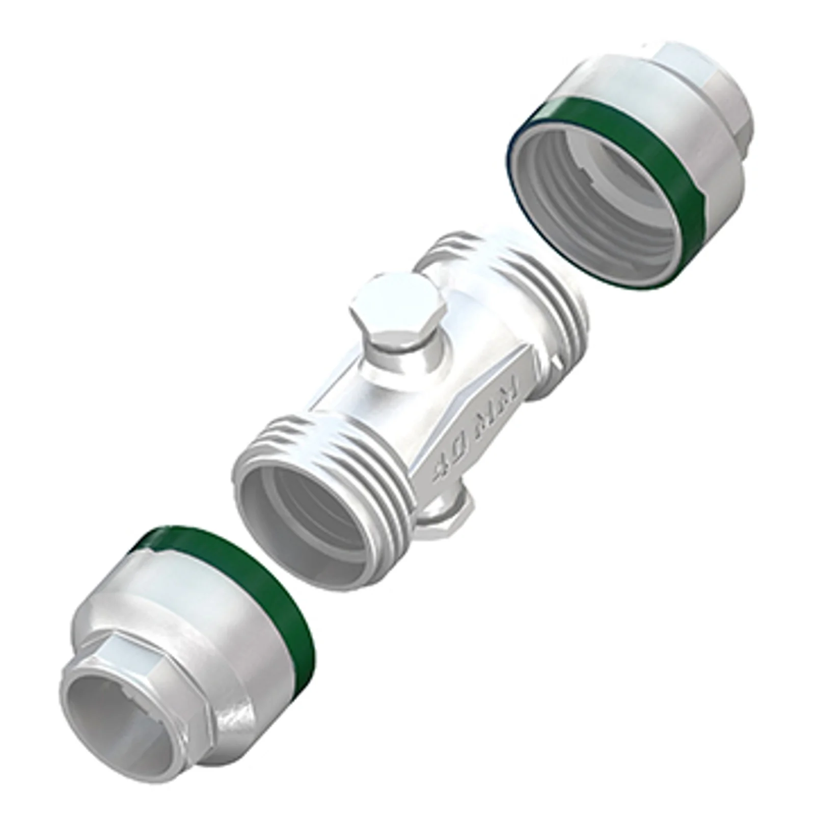 Champion Quick-Lock fitting, exploded view